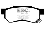 EBC EBC 92-94 Acura Integra 1.7 Vtec Ultimax2 Rear Brake Pads Brake Pads - OE aftermarket performance part