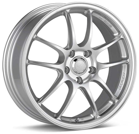 Enkei PF01 18x9 5x114.3 35mm Offset 75 Bore Dia Silver Wheel Enkei Wheels - Cast  AXOPROS