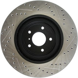 StopTech Infiniti G37 / Nissan 370Z SportStop Slotted & Drilled Front Right Rotor Stoptech Brake Rotors - Slot & Drilled  AXOPROS