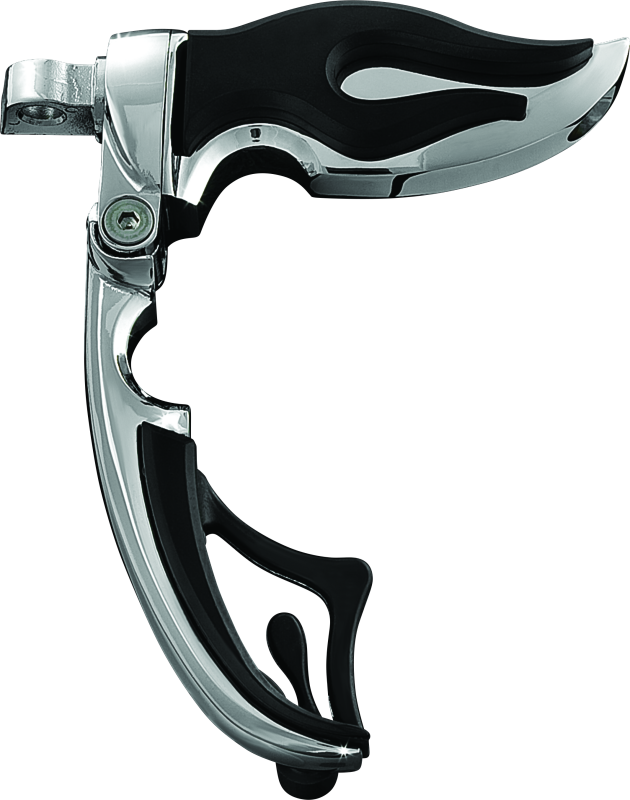 Kuryakyn Flamin Switchblade With Male Mount Adapter Chrome Kuryakyn Footpegs  AXOPROS