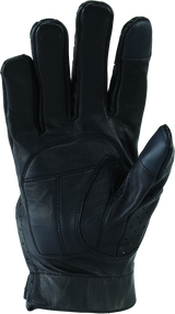 River Road Tucson Leather Perforated Gloves Black - Small River Road Gloves  AXOPROS