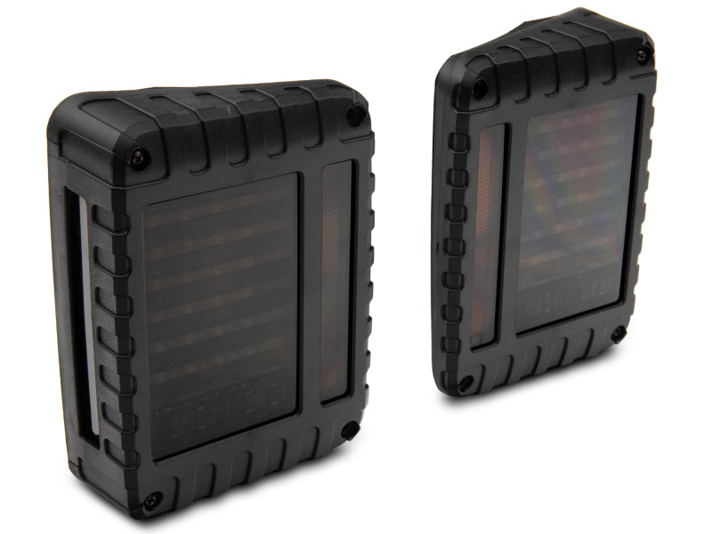Raxiom 07-18 Jeep Wrangler JK LED Tail Lights- Black Housing (Smoked Lens) Raxiom Tail Lights  AXOPROS