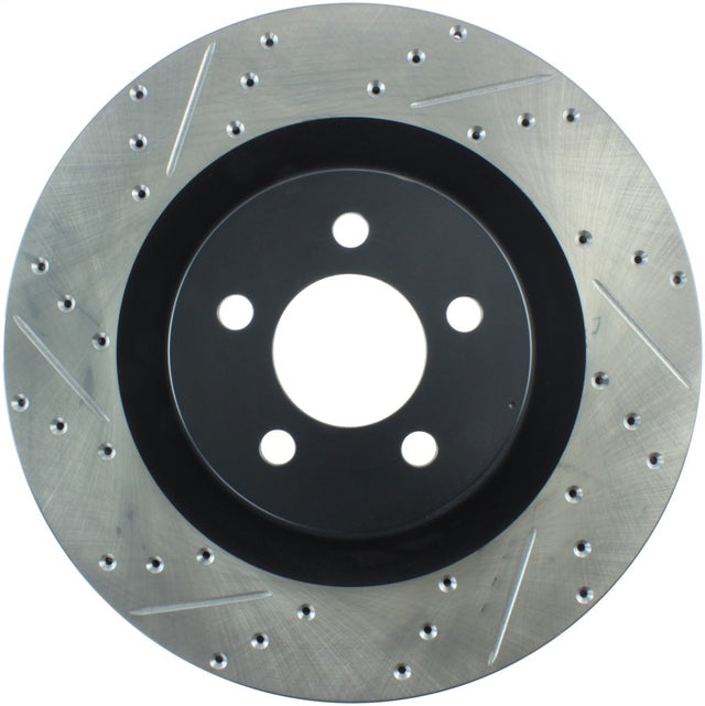 StopTech SportStop 06-09 Chrysler SRT-8 Front Right Drilled & Slotted Rotor Stoptech Brake Rotors - Slot & Drilled  AXOPROS