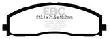 EBC 13+ Ford F250 (inc Super Duty) 6.2 (2WD) Greenstuff Front Brake Pads EBC Brake Pads - Performance  AXOPROS