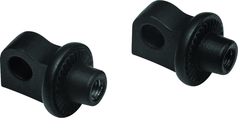 Kuryakyn Adjustable Stop Splined Peg Adapter Black Kuryakyn Footpegs  AXOPROS