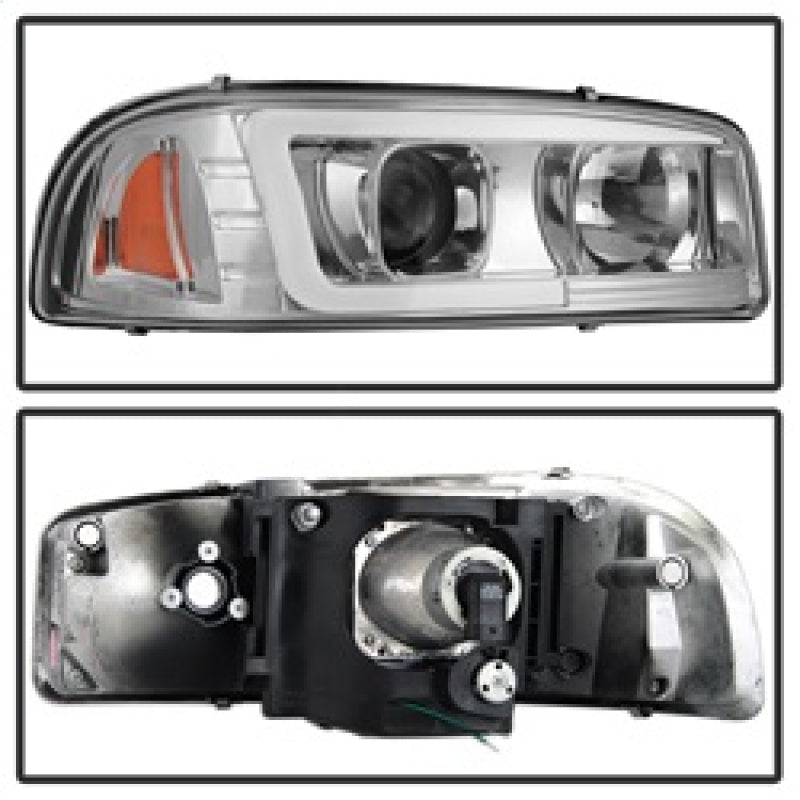 Spyder GMC Sierra 1500/2500/3500 99-06 V2 Projector Headlights - DRL - Chrome PRO-YD-CDE00V2-LB-C SPYDER Headlights  AXOPROS