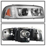 Spyder GMC Sierra 1500/2500/3500 99-06 V2 Projector Headlights - DRL - Chrome PRO-YD-CDE00V2-LB-C SPYDER Headlights  AXOPROS