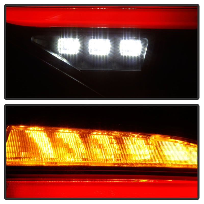Spyder 08-14 Subara Impreza WRX Hatchback LED Tail Lights Seq Signal Black ALT-YD-SI085D-SEQ-BK SPYDER Tail Lights  AXOPROS