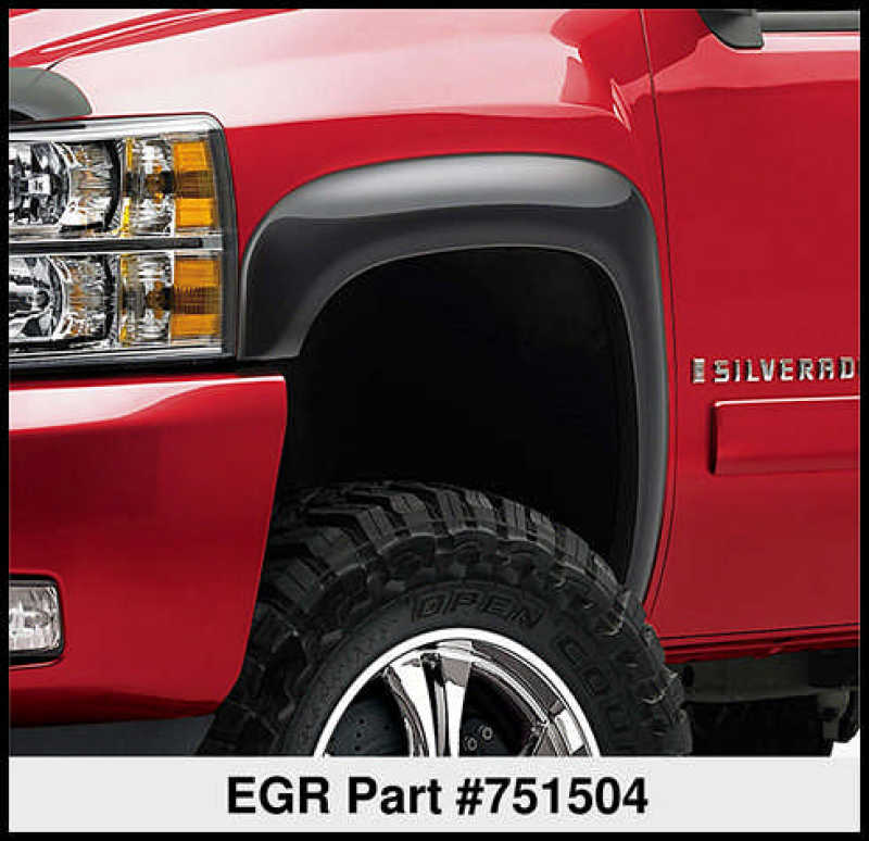 EGR 07-13 Chev Silverado 6-8ft Bed Rugged Look Fender Flares - Set (751504) EGR Fender Flares  AXOPROS