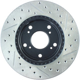 StopTech 02-06 Acura RSX Slotted & Drilled Right Front Rotor Stoptech Brake Rotors - Slot & Drilled  AXOPROS
