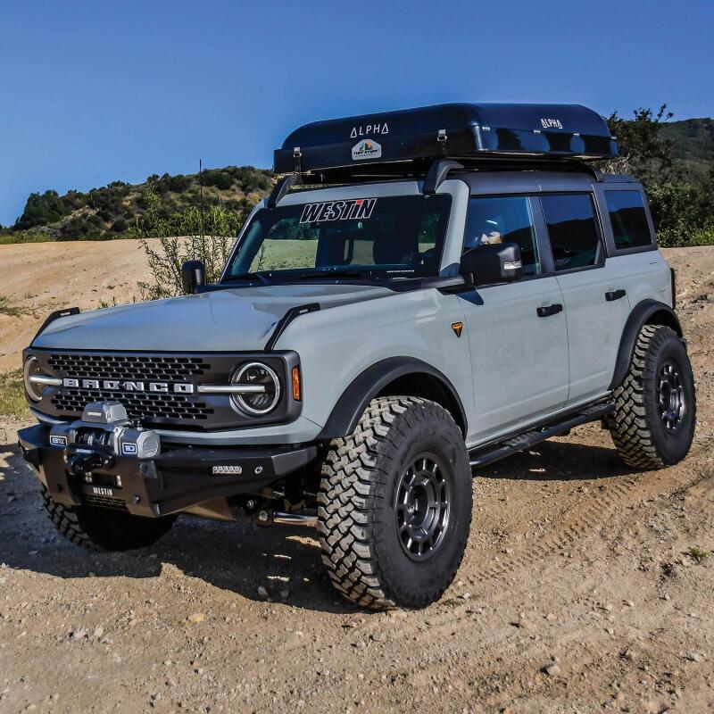 Westin 21-23 Ford Bronco 4dr (Excl. Bronco Sport) Rock Slider - Textured Black Westin Body Armor & Rock Rails  AXOPROS