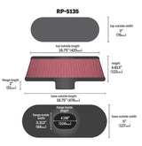 K&N Air Filter with Carbon Fiber Top and Base K&N Engineering Air Filters - Universal Fit  AXOPROS