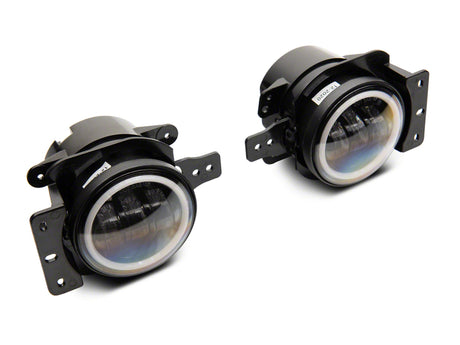 Raxiom Raxiom 07-23 Jeep Wrangler JK & JL 20-23 Jeep Gladiator JT Axial Series LED Fog Lights w/ Halo Fog Lights aftermarket performance part