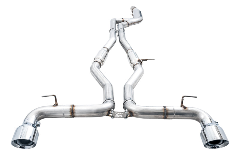 AWE Tuning 2020 Toyota Supra A90 Track Edition Exhaust - 5in Chrome Silver Tips AWE Tuning Catback  AXOPROS