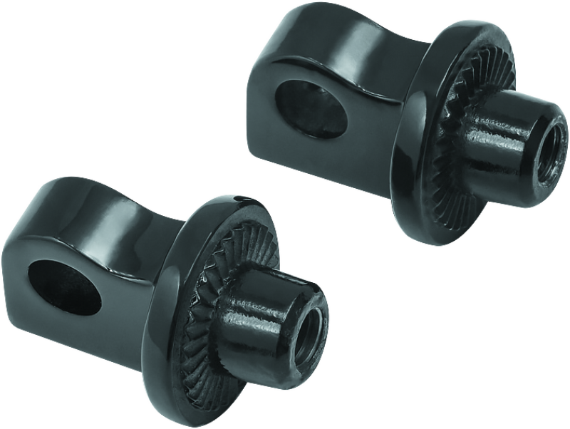 Kuryakyn Splined Peg Adapter Harley-Davidson Male Mount Black Kuryakyn Footpegs  AXOPROS