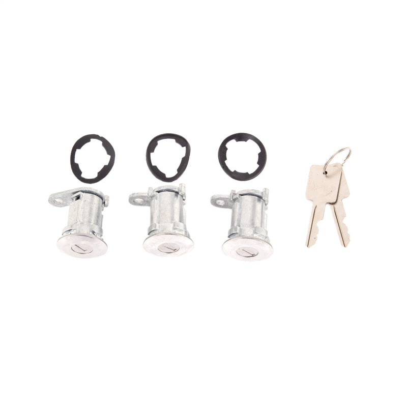 Omix Door Lock Cylinder Kit 3- 76-90 Jeep CJ/XJ/MJ/YJ OMIX Doors  AXOPROS