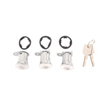 Omix Door Lock Cylinder Kit 3- 76-90 Jeep CJ/XJ/MJ/YJ OMIX Doors  AXOPROS