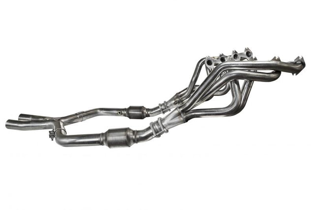 Kooks 05-10 Ford Mustang GT Manual 1 5/8in x 2 1/2in SS Long Tube Headers and OEM Catted SS X Pipe Kooks Headers Headers & Manifolds  AXOPROS
