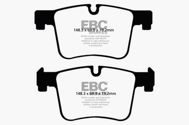 EBC 11+ BMW X3 2.0 Turbo (F25) Ultimax2 Front Brake Pads EBC Brake Pads - OE  AXOPROS