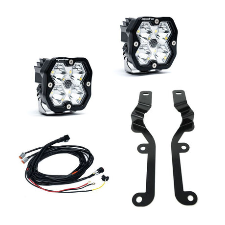 Baja Designs Baja Designs 19-24 Chevy Silverado 1500 Squadron Sport 2.0 A-Pillar Kit (Spot) - Clear Light Bars & Cubes aftermarket performance part