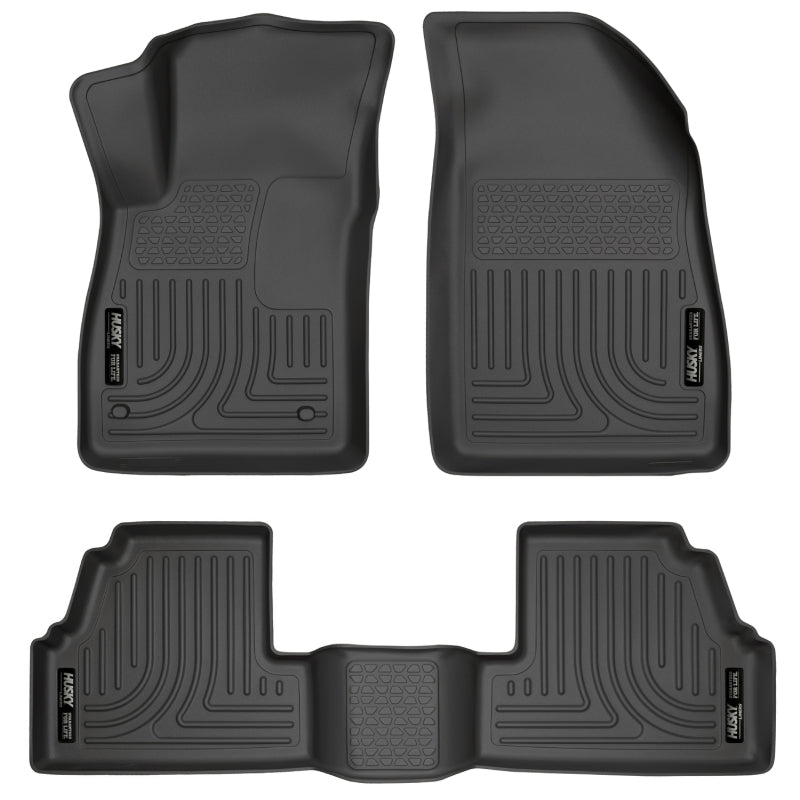 Husky Liners 13-14 Buick Encore WeatherBeater Black Front/2nd Row Floor Liners Husky Liners Floor Mats - Rubber  AXOPROS