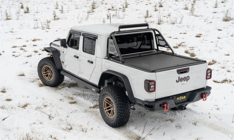 N-Fab ARC Sports Bar 20-22 Jeep Gladiator - Textured Black(Roll-N-Lock Cover Fitment Only) N-Fab Bed Bars  AXOPROS