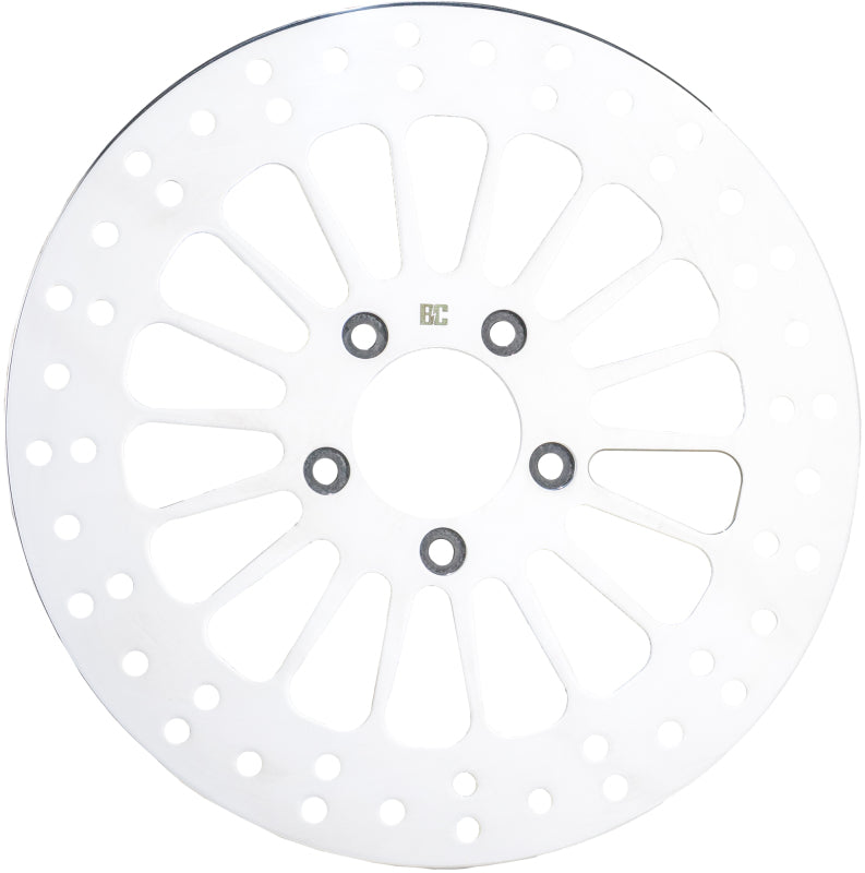 Bikers Choice Low and Slow 11.8 Inch Front Brake Rotor Polished Bikers Choice Brake Rotors - Drilled  AXOPROS