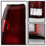 xTune Chevy/GMC C1500/C2500/C3500 88-01 OEM Style Tail Light - Red Smoked ALT-JH-CCK88-OE-RSM SPYDER Tail Lights  AXOPROS