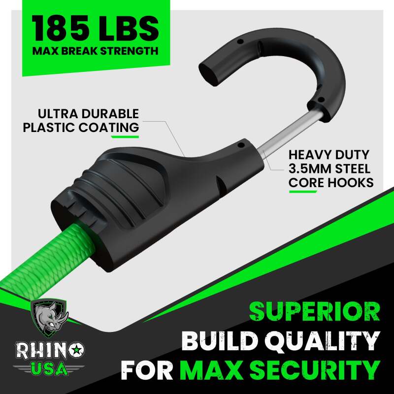 Rhino USA 28Pc Bungee Cord Assortment Rhino USA Cargo Tie-Downs  AXOPROS