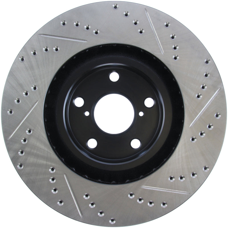 StopTech 5/93-98 Toyota Supra Turbo Right Front Slotted & Drilled Rotor Stoptech Brake Rotors - Slot & Drilled  AXOPROS