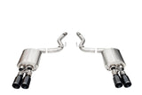 Corsa 2024-2025 Ford Mustang V8 5.0L 3in Axle-Back Exhaust System w/ Twin 4in Black Straight Tips CORSA Performance Axle Back  AXOPROS