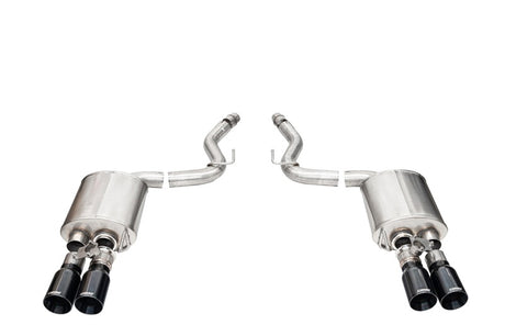 Corsa 2024-2025 Ford Mustang V8 5.0L 3in Axle-Back Exhaust System w/ Twin 4in Black Straight Tips CORSA Performance Axle Back  AXOPROS