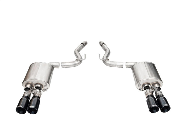 Corsa 2024-2025 Ford Mustang V8 5.0L 3in Axle-Back Exhaust System w/ Twin 4in Black Straight Tips CORSA Performance Axle Back  AXOPROS
