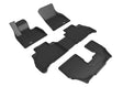 3D Maxpider 19-24 BMW X7 (G07) 7-Passenger Kagu Black R1 R2 R3 3D MAXpider Floor Mats - Rubber  AXOPROS
