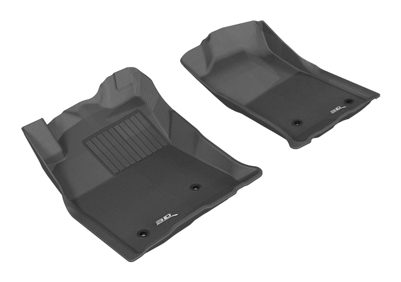 3D MAXpider 2005-2011 Toyota Tacoma Reg/ACS/DBL Cab Kagu 1st Row Floormat - Black 3D MAXpider