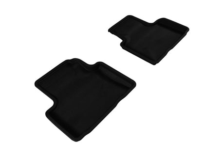 3D MAXpider 2007-2015 Infiniti Q40/G35/37 Kagu 2nd Row Floormats - Black 3D MAXpider