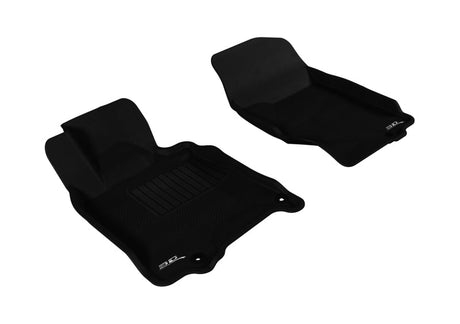 3D MAXpider 2007-2015 Infiniti Q40/Q60/G35/37 Kagu 1st Row Floormat - Black 3D MAXpider