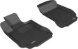 3D MAXpider 2008-2014 Mercedes-Benz C-Class W204 Kagu 1st Row Floormat - Black 3D MAXpider