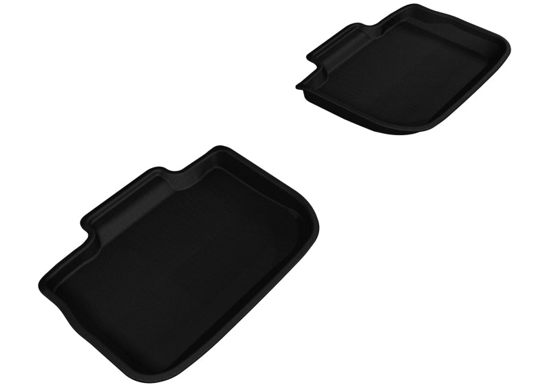 3D MAXpider 2011-2020 Dodge/Chrysler Charger/300/300C Kagu 2nd Row Floormats - Black 3D MAXpider