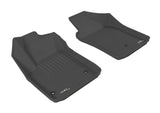3D MAXpider 2012-2019 Fiat 500/500E Kagu 1st Row Floormat - Black 3D MAXpider
