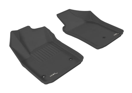3D MAXpider 2012-2019 Fiat 500/500E Kagu 1st Row Floormat - Black 3D MAXpider
