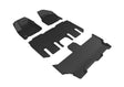 3D MAXpider 2017-2020 Chrysler Pacifica/Voyager Kagu 1st & 2nd & 3rd Row Floormats - Black 3D MAXpider