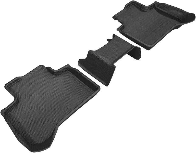 3D MAXpider 2018-2020 BMW X3 (G01)/X4 (G02) Kagu 2nd Row Floormats - Black 3D MAXpider