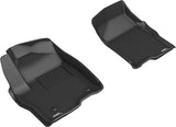 3D MAXpider 2019-2020 GMC/Chevrolet Sierra 1500/Silverado 1500 Kagu 1st Row Floormat - Black 3D MAXpider