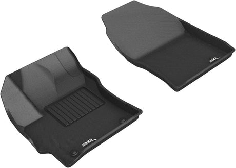 3D MAXpider 2019-2020 Toyota Corolla Hatchback Kagu 1st Row Floormats - Black 3D MAXpider