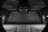 3D MAXpider 2020-2021 Tesla Model Y Elitect 1st & 2nd Row Floormats - Black 3D MAXpider Floor Mats - Rubber  AXOPROS