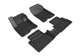 3D MAXpider 2022 Ford Maverick Hybrid  Kagu 1st & 2nd Row Floormat - Black 3D MAXpider
