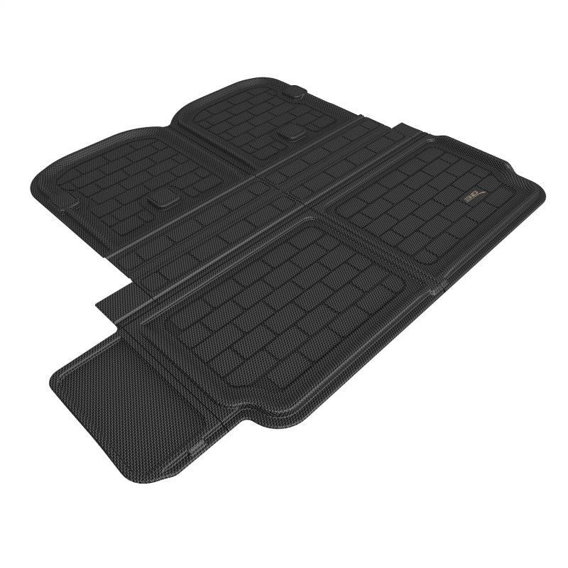 3D Maxpider 2022 Tesla Model X Behind 2nd Row Cross Fold Kagu Black Cargo Liner 3D MAXpider Floor Mats - Rubber  AXOPROS
