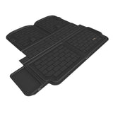 3D Maxpider 2022 Tesla Model X Behind 2nd Row Cross Fold Kagu Black Cargo Liner 3D MAXpider Floor Mats - Rubber  AXOPROS
