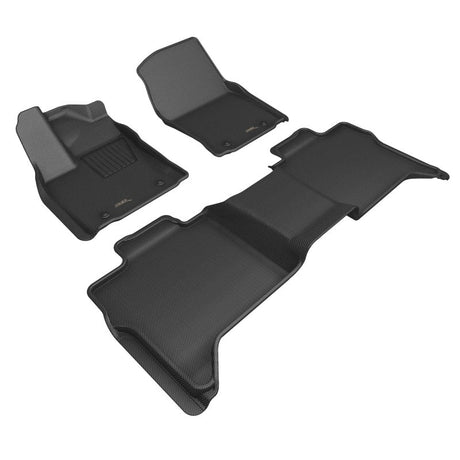 3D MAXpider 2022+ Toyota Tundra Crew Max Kagu 1st & 2nd Row Floor Liner - Black 3D MAXpider